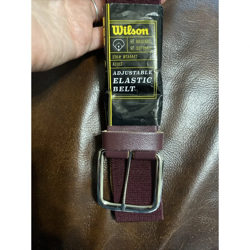 Wilson Adult Baseball/Softball Elastic Belt - Purple. NWT